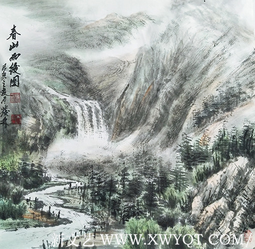 李发林作品 《春山雨后图》 规格：69cmx69cm